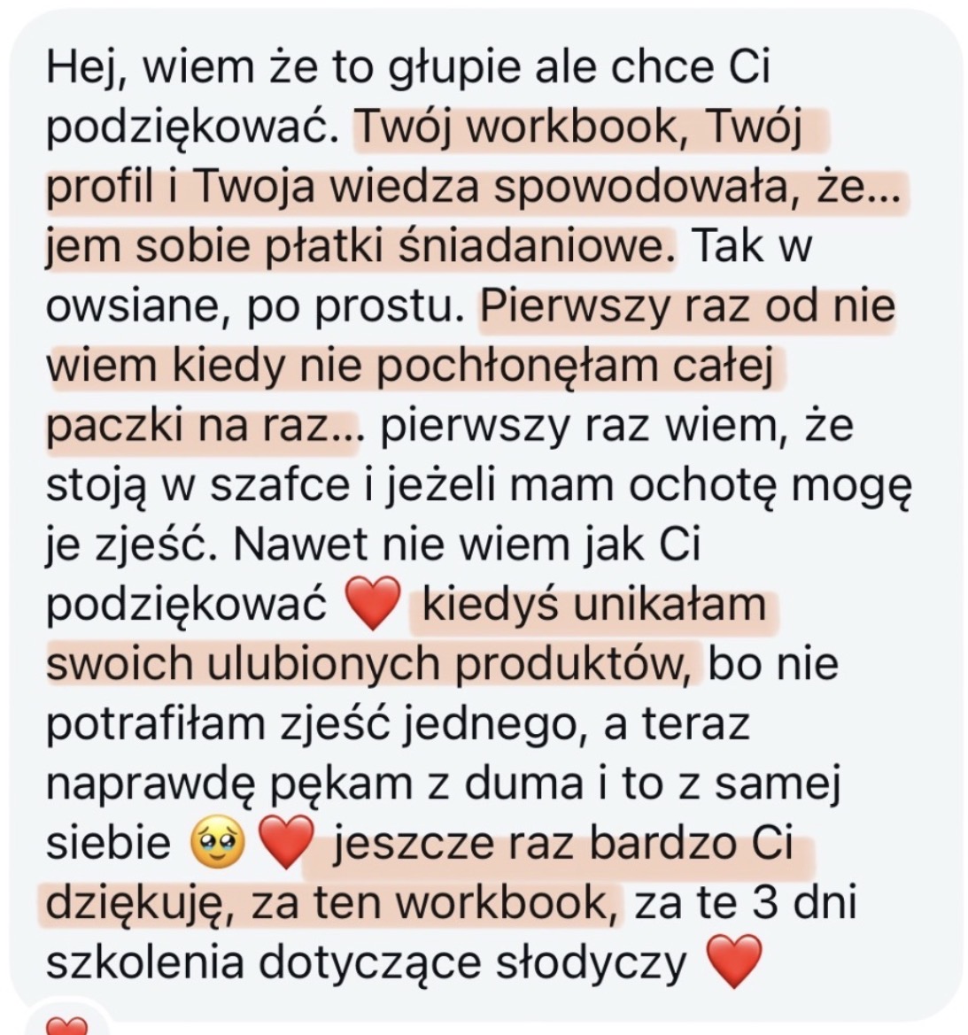 Wiadomość od klientki